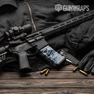 Sharp Navy Camo AR 15 Mag Gun Skin Vinyl Wrap