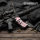 Sharp Pink Camo AR 15 Mag & Mag Well Gun Skin Vinyl Wrap