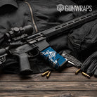 Sharp Blue Tiger Camo AR 15 Mag Gun Skin Vinyl Wrap