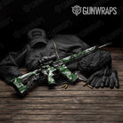 Sharp Green Tiger Camo AR 15 Gun Skin Vinyl Wrap