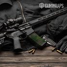 Shattered Army Dark Green Camo AR 15 Mag Gun Skin Vinyl Wrap