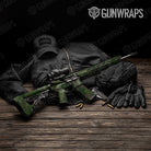 Shattered Army Dark Green Camo AR 15 Gun Skin Vinyl Wrap
