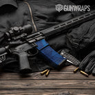 Shattered Elite Blue Camo AR 15 Mag & Mag Well Gun Skin Vinyl Wrap