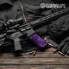 Shattered Elite Purple Camo AR 15 Mag Gun Skin Vinyl Wrap