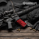 Shattered Elite Red Camo AR 15 Mag Gun Skin Vinyl Wrap