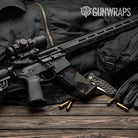Shattered Militant Charcoal Camo AR 15 Mag Gun Skin Vinyl Wrap