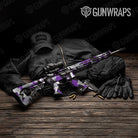 Shattered Purple Tiger Camo AR 15 Gun Skin Vinyl Wrap