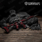 Shattered Vampire Red Camo AR 15 Gun Skin Vinyl Wrap