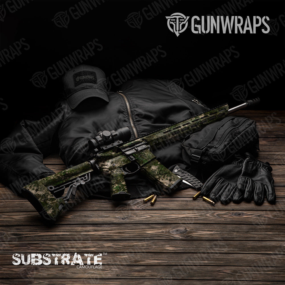 AR 15 Substrate Shift Camo Gun Skin Vinyl Wrap Film
