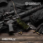 AR 15 Mag & Mag Well Substrate Shadowbark Camo Gun Skin Vinyl Wrap Film