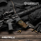 AR 15 Mag Substrate Spoor Camo Gun Skin Vinyl Wrap Film