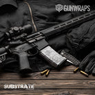 AR 15 Mag Substrate Snowstorm Camo Gun Skin Vinyl Wrap Film