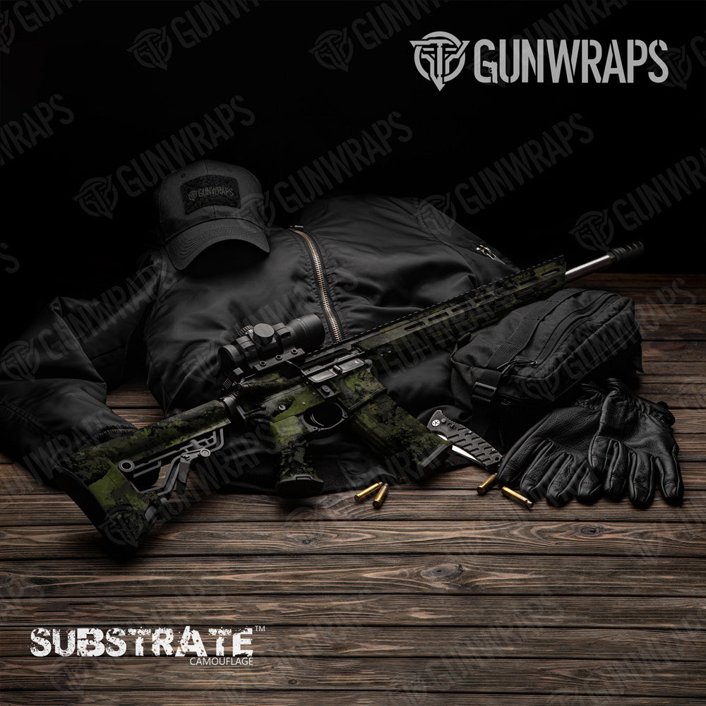 AR 15 Substrate Spec-Op Camo Gun Skin Vinyl Wrap Film