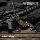AR 15 Mag & Mag Well Substrate Savannah Stalker Camo Gun Skin Vinyl Wrap Film