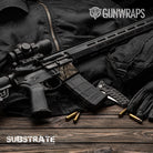 AR 15 Mag Well Substrate Shrub Stalker Camo Gun Skin Vinyl Wrap Film