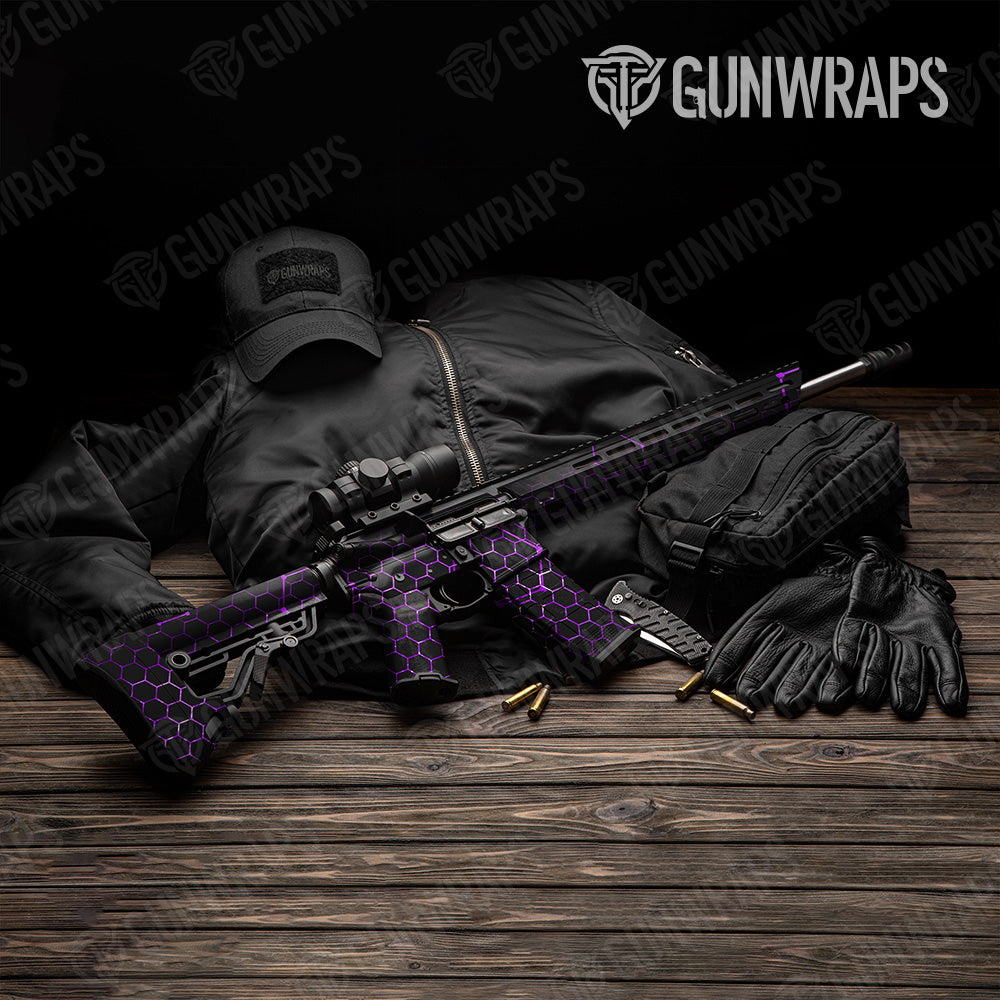 Vivid Hex Purple AR 15 Gun Skin Vinyl Wrap