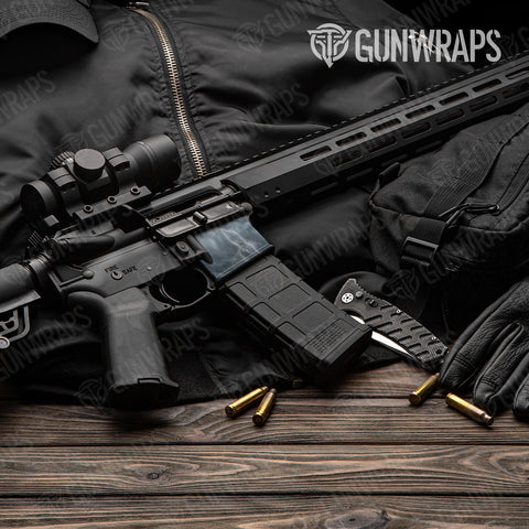 Blue AR-15 Well Gun Skin Vinyl Wraps