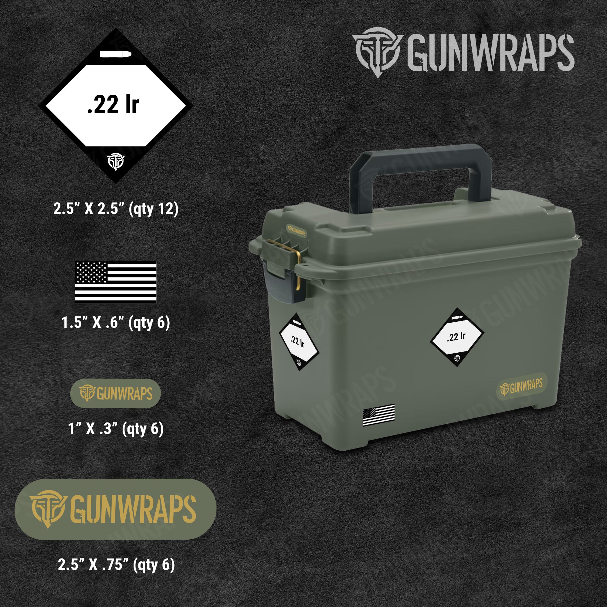 .22 lr ammo can labels