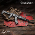 AK 47 Veil Ops Polar Camo Gun Skin Vinyl Wrap