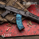 AK 47 Mag Veil Stoke Aqua Camo Gun Skin Vinyl Wrap