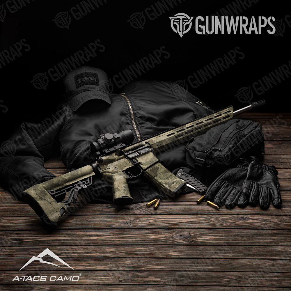 AR 15 A-TACS AU-X Camo Gun Skin Vinyl Wrap Film
