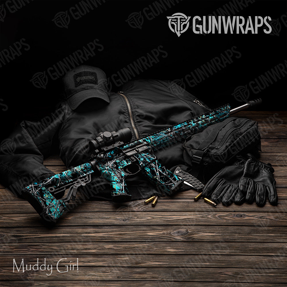 AR 15 Muddy Girl Serenity Camo Gun Skin Vinyl Wrap