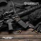 AR 15 Mag Well Pulse Apocalyptic Camo Gun Skin Vinyl Wrap