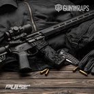 AR 15 Mag & Mag Well Pulse Midnight Camo Gun Skin Vinyl Wrap