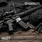 AR 15 Mag Well RELV Timber Wolf Camo Gun Skin Vinyl Wrap Film