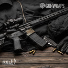 AR 15 Mag Well RELV X3 Copperhead Camo Gun Skin Vinyl Wrap Film