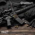 AR 15 Mag Well RELV X3 Harvester Camo Gun Skin Vinyl Wrap Film