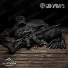 AR 15 A-TACS U|CON Stealth Camo Gun Skin Vinyl Wrap Film