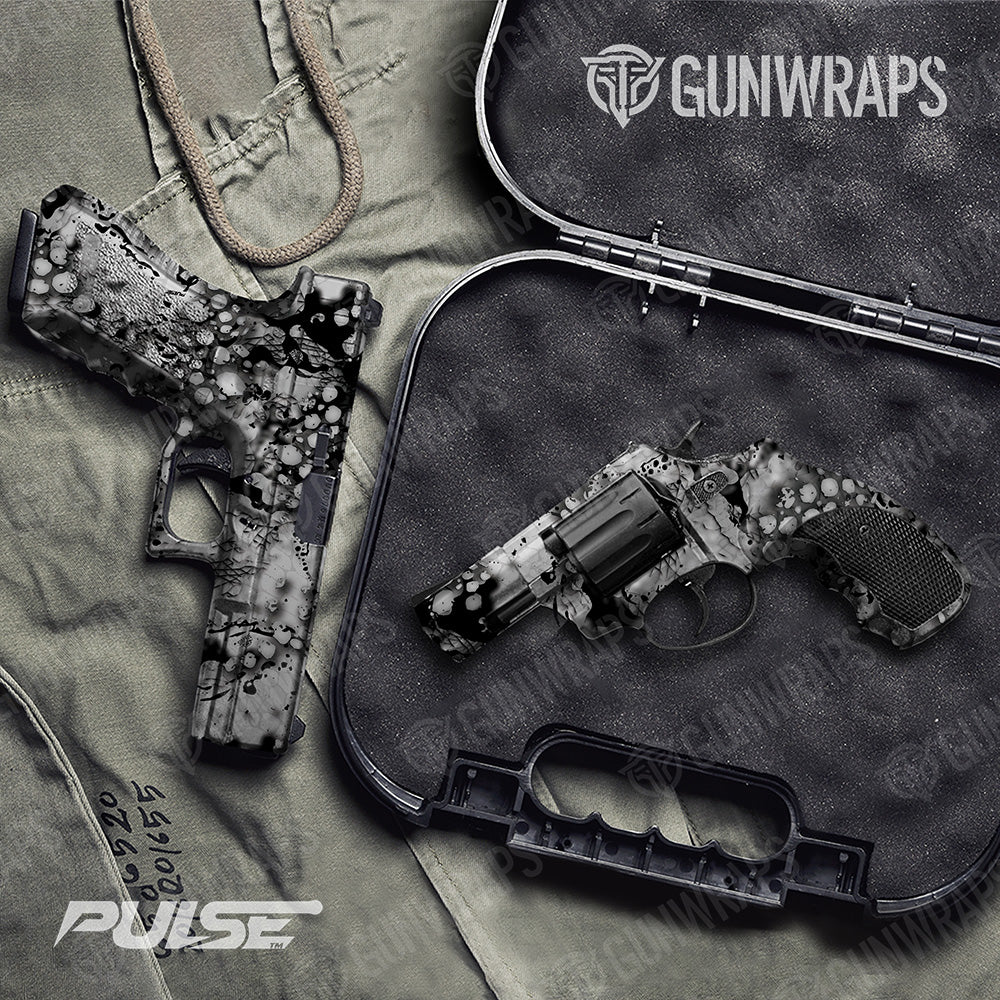 Pistol & Revolver Pulse Blizzard Camo Gun Skin Vinyl Wrap