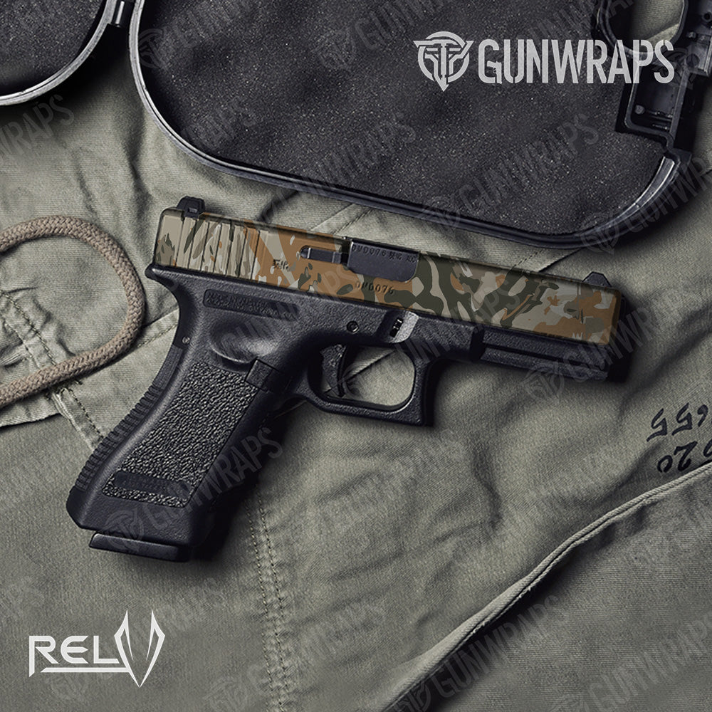 Pistol Slide RELV X3 Copperhead Camo Gun Skin Vinyl Wrap Film