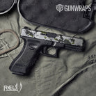 Pistol Slide RELV X3 Timber Wolf Camo Gun Skin Vinyl Wrap Film