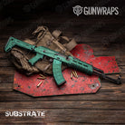 AK 47 Substrate Saltwater Camo Gun Skin Vinyl Wrap Film