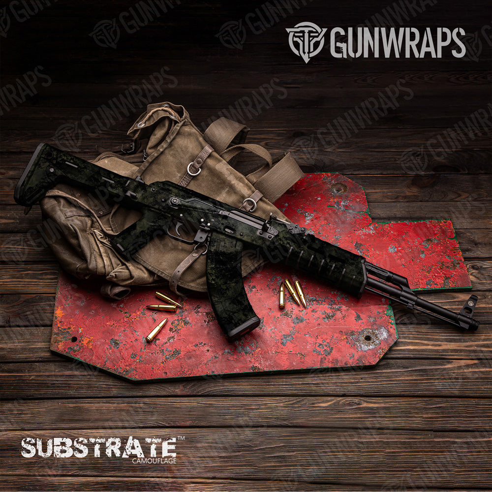 AK 47 Substrate Shadow Camo Gun Skin Vinyl Wrap Film