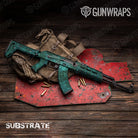 AK 47 Substrate Shellback Camo Gun Skin Vinyl Wrap Film