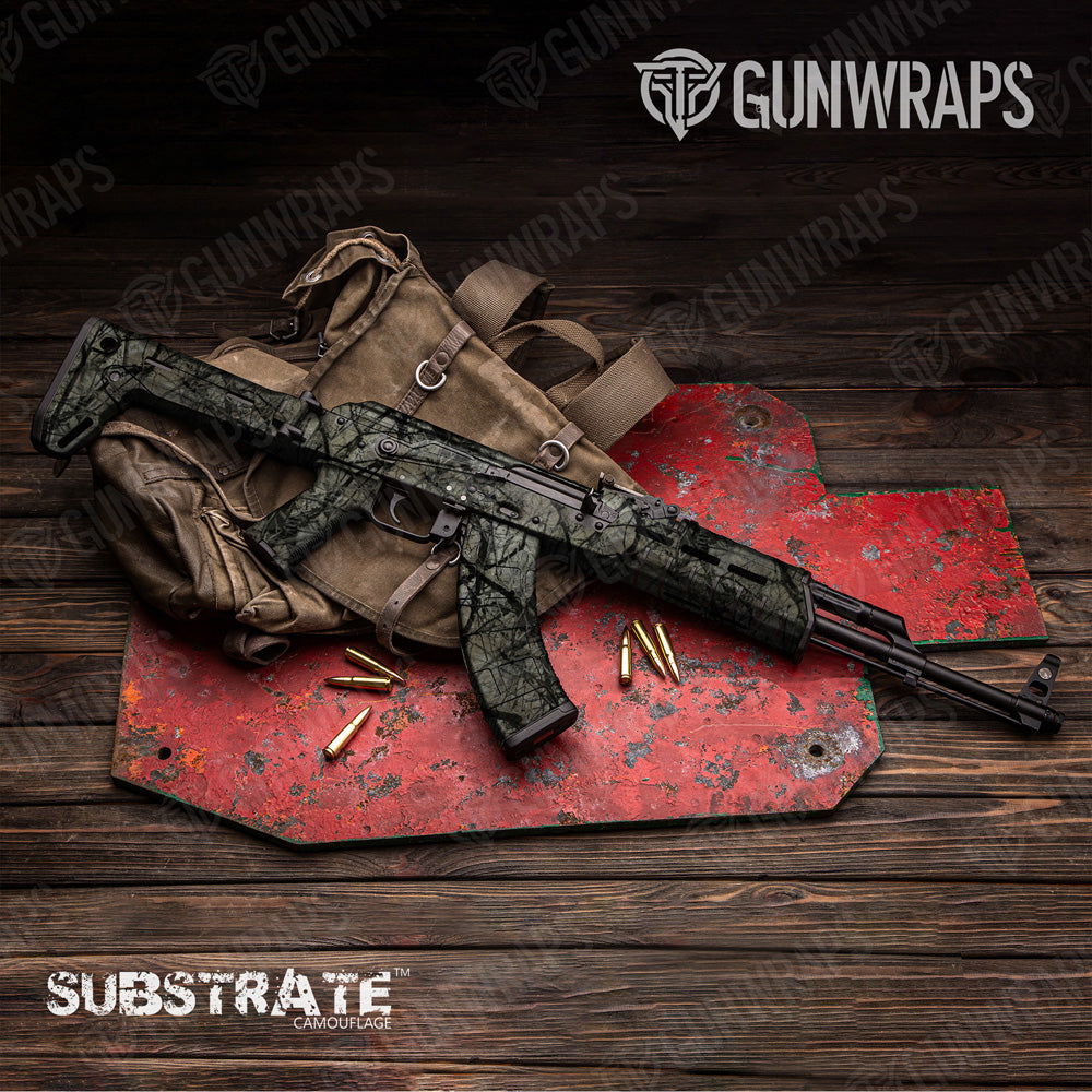 AK 47 Substrate Skyline Stalker Camo Gun Skin Vinyl Wrap Film