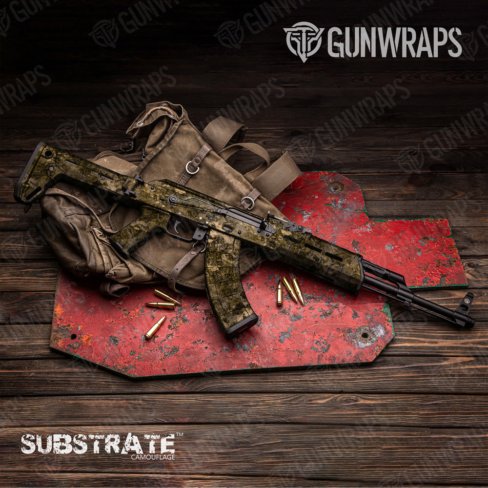 AK 47 Substrate Sniper Camo Gun Skin Vinyl Wrap Film