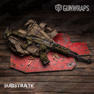 AK 47 Substrate Spoor Camo Gun Skin Vinyl Wrap Film