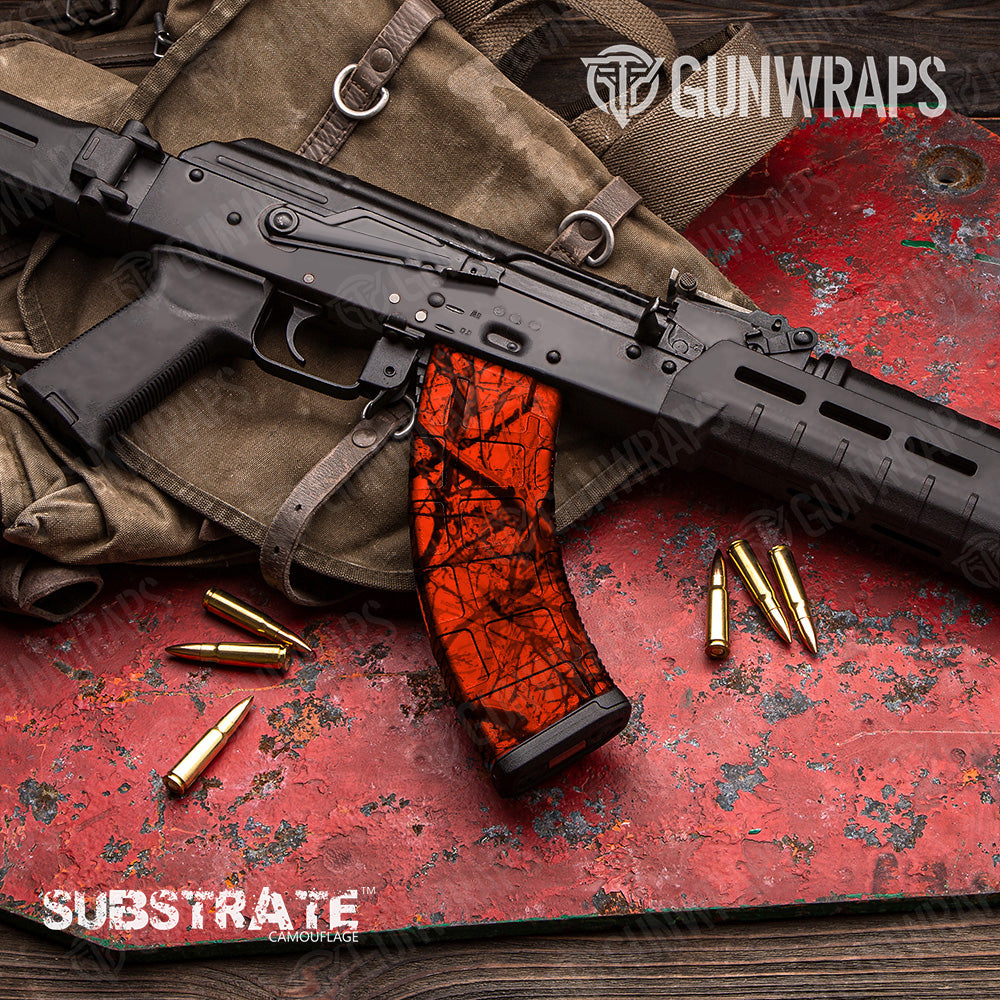 AK 47 Mag Substrate Safety Stalker Camo Gun Skin Vinyl Wrap Film