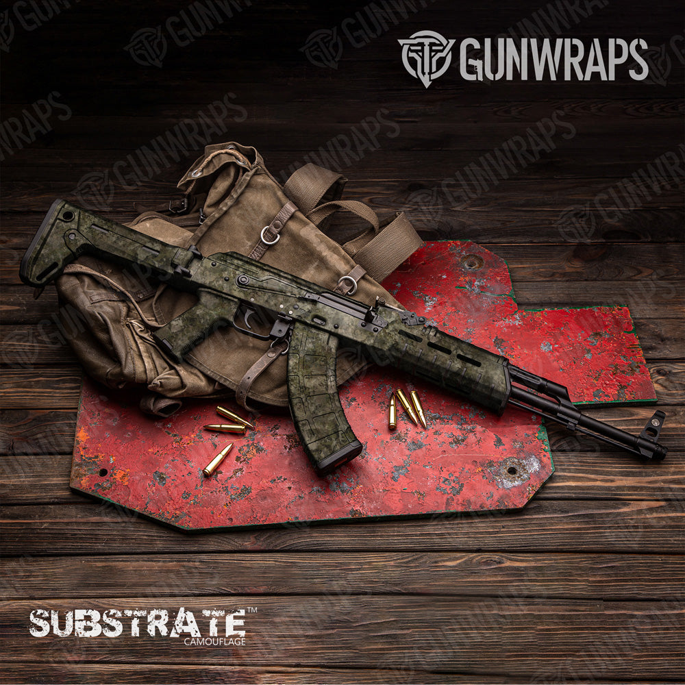 AK 47 Substrate Stealth Camo Gun Skin Vinyl Wrap Film