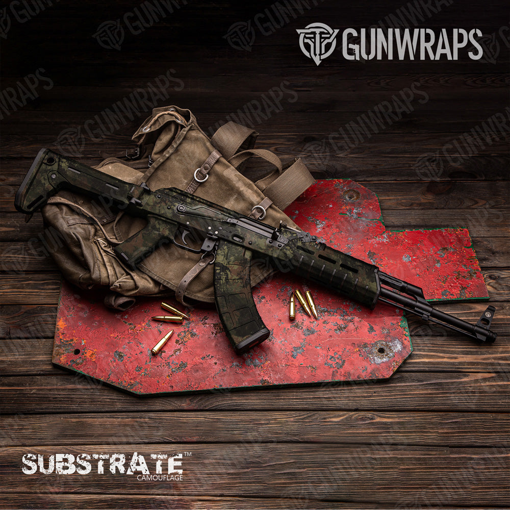 AK 47 Substrate Stuttgart Camo Gun Skin Vinyl Wrap Film