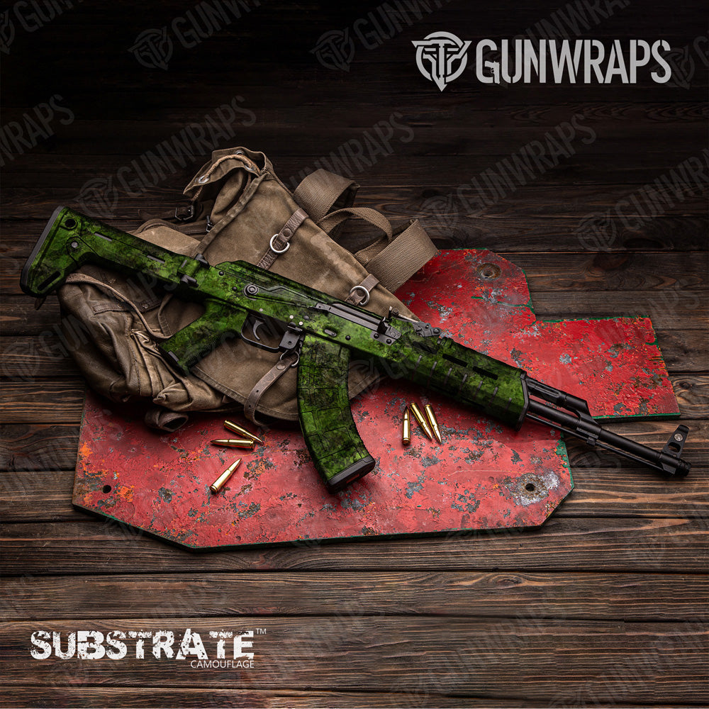 AK 47 Substrate Subtropic Camo Gun Skin Vinyl Wrap Film