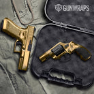 Pistol & Revolver Chrome Gold Gun Skin Vinyl Wrap