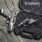 Pistol & Revolver Chrome Silver Gun Skin Vinyl Wrap