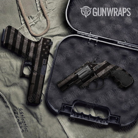 Grey Handgun Gun Skin Vinyl Wraps