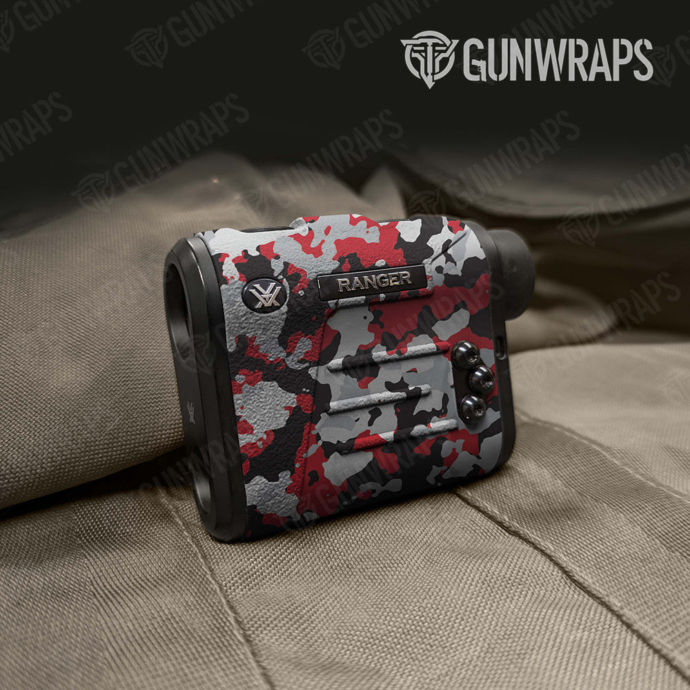 Cumulus Red Tiger Camo Rangefinder Gear Skin Vinyl Wrap