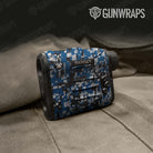 Digital Blue Tiger Camo Rangefinder Gear Skin Vinyl Wrap